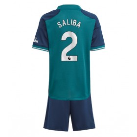 Arsenal William Saliba #2 3rd Trikot 2023-24 Kurzarm (+ kurze hosen)